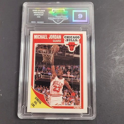 1989 Fleer Basketball Michael Jordan ECC 9