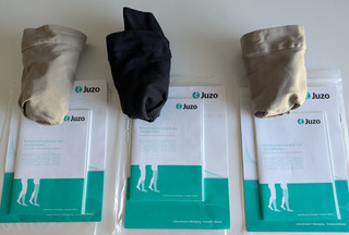 Juzo Basic CC1 Kompressionsstrümpfe 3 Paare (Safari und Schwarz) Gebraucht