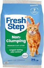 Fresh Step Non-Clumping Cat Litter with Febreze Freshness,High-Absorbing Formula