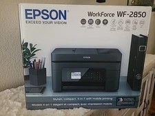 Epson WorkForce WF-2850 Wireless All-In-One Inkjet Printer Black 2850 NEW