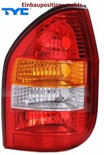 TYC 11-0113-01-2 Heckleuchte rechts Rücklicht Hecklicht Rückleuchte für Opel 