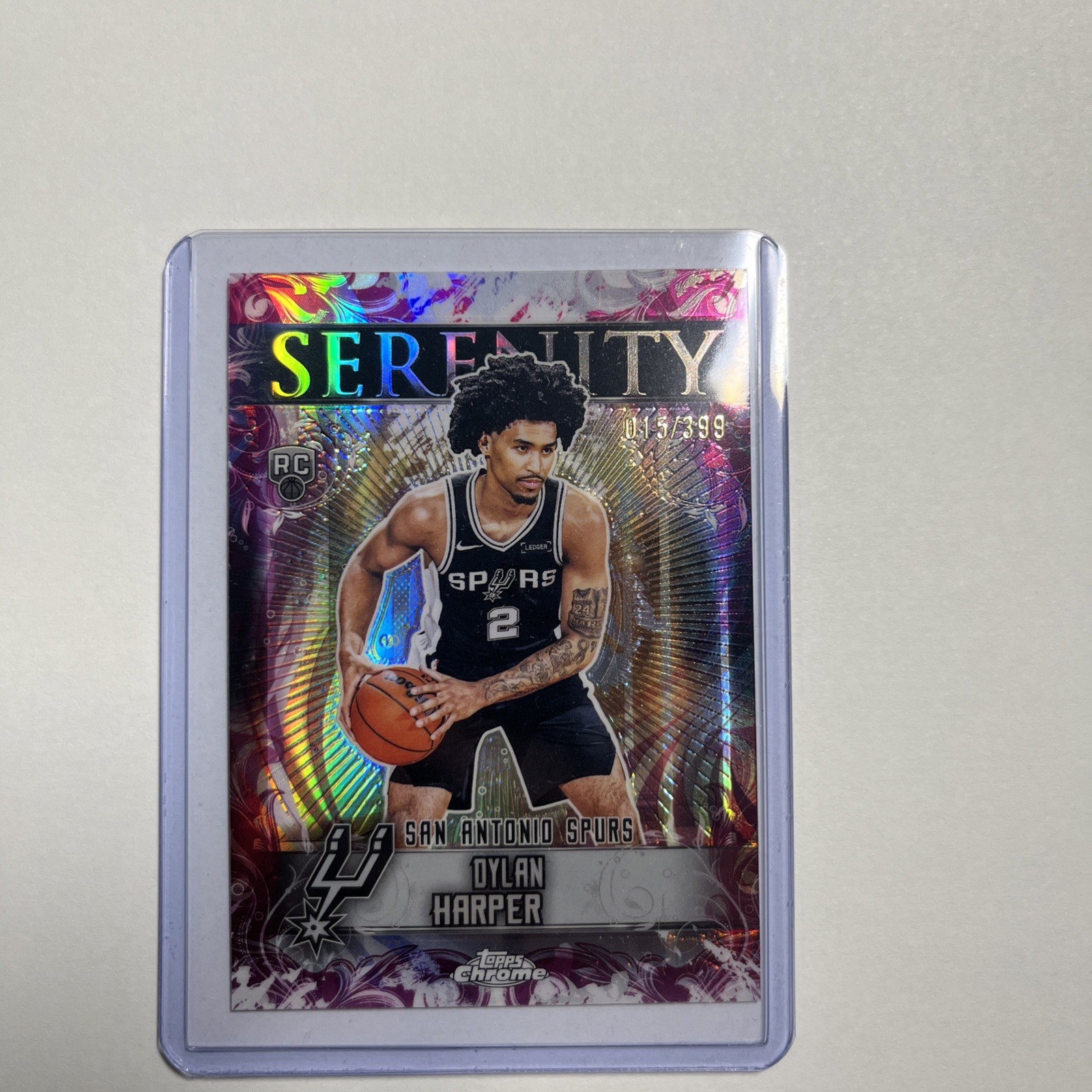 2025-26 Topps Chrome - Serenity Dylan Harper #SY-12 Magenta Refractor /399 (RC)