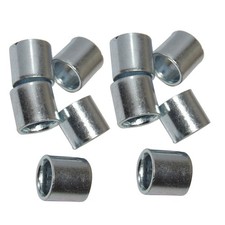 10Pack Carbon Steel Scooter Wheel Sport Skateboard Bushed Bearing Spacer Metal