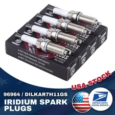 4Pcs Fit For NGK 96964 Laser Iridium Spark Plugs DILKAR7H11GS For Subaru Toyota