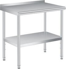 Stainless Steel 30"/36"/60"/48" x 24" NSF Kitchen Work Prep Table w/Backsplash