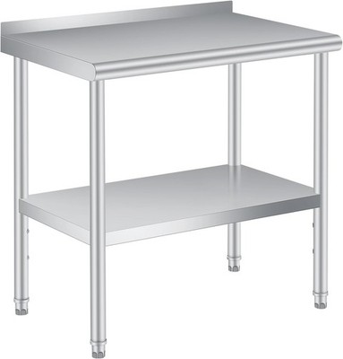 Stainless Steel 30''/36''/60''/48'' x 24'' NSF Kitchen Work Prep Table w/Backsplash