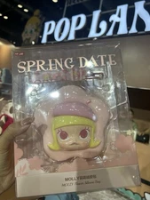 Authentic POPMART Paradise Limited Molly Pink Spring Silicone Crossbody Bag