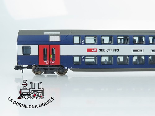 MG1428 Escala N FLEISCHMANN 815501 K DOPPELSTOCKWAGEN der SBB - OVP - Imagen 9 de 18