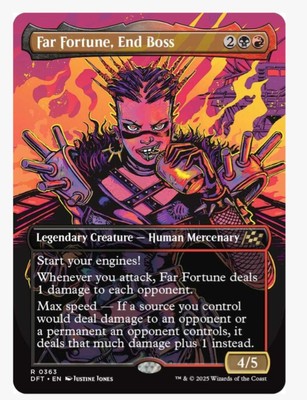 Far Fortune, End Boss (Showcase) DFT | Rakdos EDH Staple | Damage Doubler | NM+