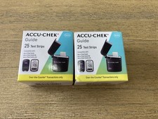 2 Accu-Chek Guide 25 Test Strips Easy-Fill Roche Exp: 07-2026
