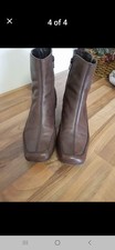 CLARKS Brown   Leather Ankle Gorgeous Soft Leather Clarks Boots Hardly Worn £15