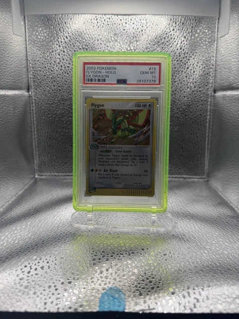 Pokemon TCG Flygon Pokemon 15 EX Dragon Holo PSA 10 English 2003 *POP 67*
