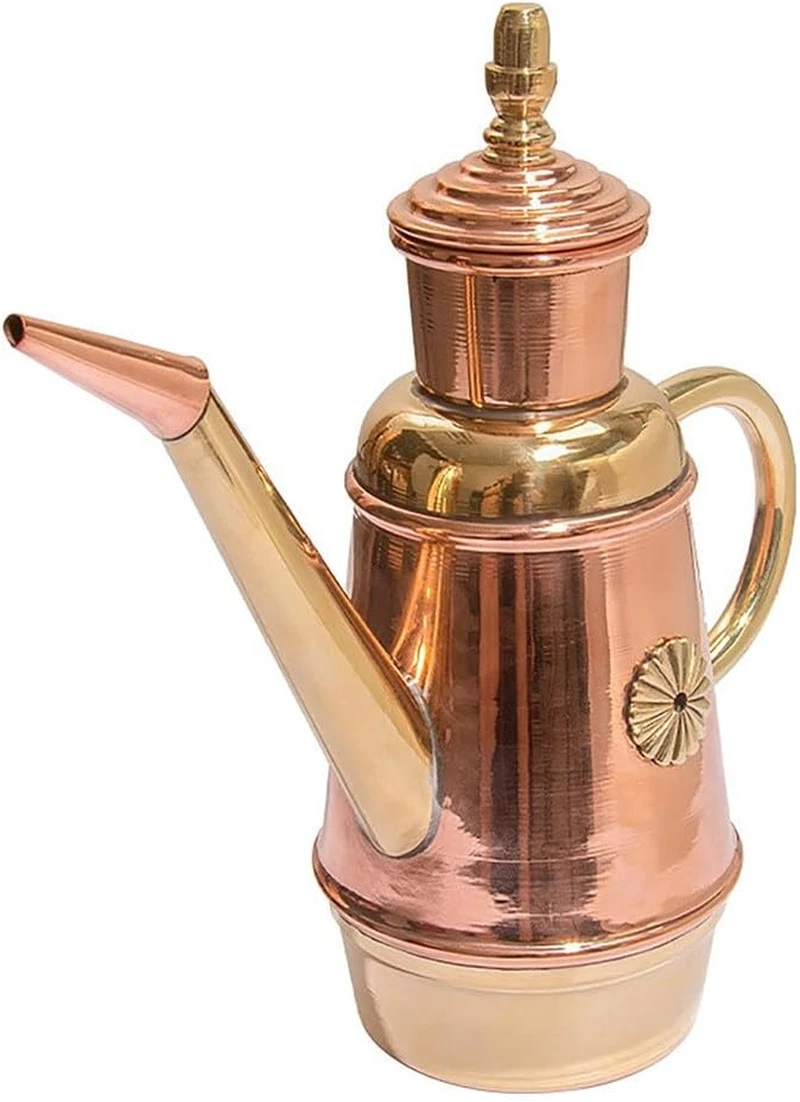 Eforcase Retro Copper Oil Cruet, Handmade Copper Oil Bottle, Copper Oil Dispense