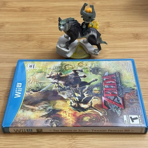The Legend of Zelda Twilight Princess HD Wii U Game and Wolf Link Amiibo