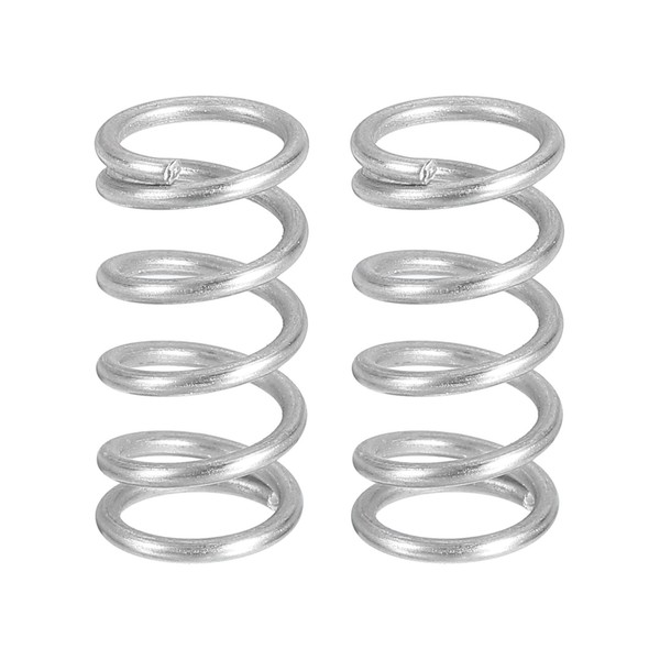 2 StüCk Druckfedern Aus Edelstahl 304, 1,2 Mm X 10 Mm X 20 Mm, Silber-image