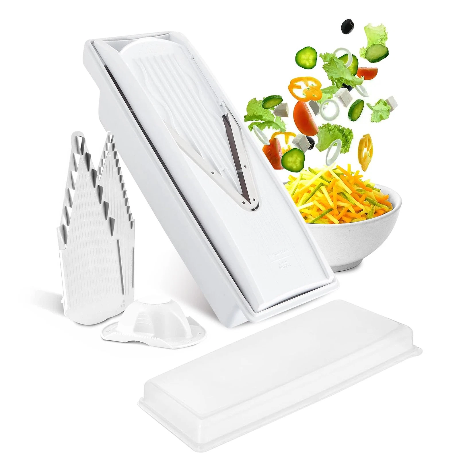 V-Prep™ Mandoline Slicer – Versatile Kitchen Slicer for Julienne, Shred, Cube...