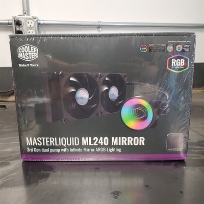 Cooler Master MasterLiquid ML240 Mirror ARGB CPU Liquid Cooler 3rd Gen.