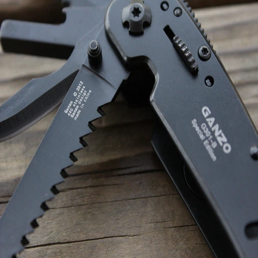 Multi Tools GANZO 301-B Black Multi Pliers Tool Toolkit 22in1 Screwdriver Knife
