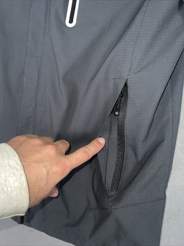 MOERDENG Lightweight Waterproof Hiking Jacket, Removable Hood Mens Medium - Picture 6 of 13