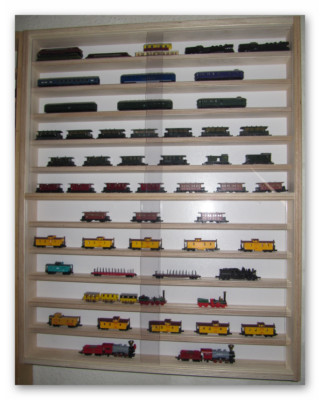 Vitrinen Modelleisenbahn Spur N 12 Fächer Regal Schrank VitrinenSchmidt 
