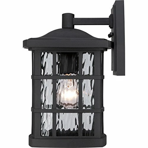 Quoizel SNN8408K 1-Light Stonington Outdoor Lantern in Mystic Black - Picture 6 of 7