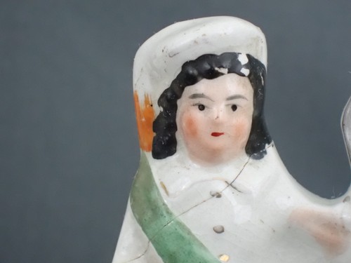 c.1860 English Staffordshire Pair Prince & Princess of Wales King Edward VII #3 - Picture 7 of 15