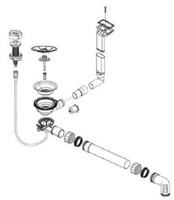 Blanco 234070 Ablaufgarnitur 1 X 3,5'' Sieb Mit Ablauffernbedienung