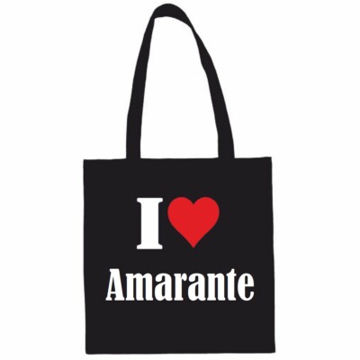 Tasche Beutel Baumwolltasche I Love Amarante Geburtstag Geschenk Valentinstag Ba