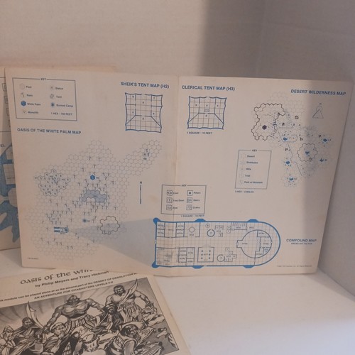 Vintage AD&D Module I4 OASIS OF THE WHITE PALM 1983 DUNGEONS & DRAGONS! COMPLETE - Picture 6 of 9