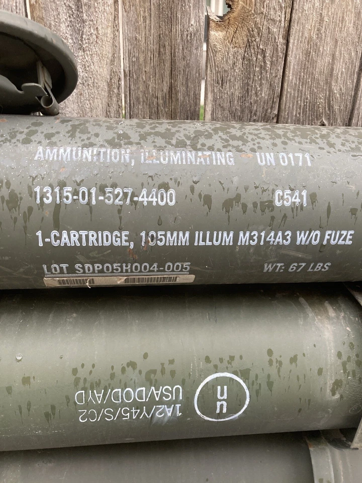 120 mm Storage Container Ammo Tube And Lid Cache. PA116 - Image 2 of 4