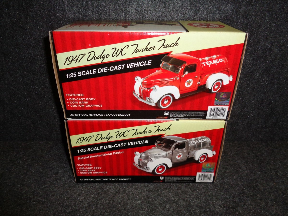 TEXACO 1947 DODGE WC TANKER DELIVERY TRUCK REGULAR & SPECIAL SET