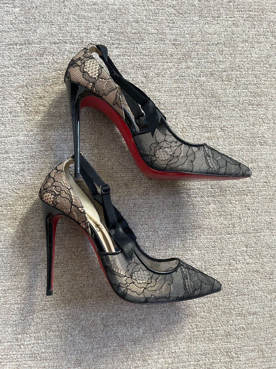 Christian Louboutin サンダル 37 ブラック Christian Louboutin ブラックスタッズサンダル 37 （レビュー高