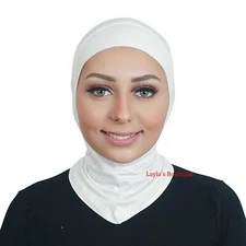 Under Scarf Hat Cap Bone Bonnet Ninja Hijab Islamic Neck Cover Muslim Ni