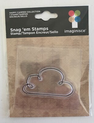 Imaginisce Snag 'em Stamps Happy Camper Collection CLOUD