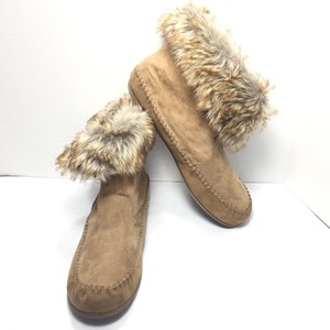 moccasin ankle boots with fur