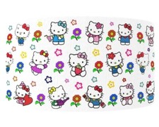 2 INCH  1 Yard Kitty cartoon daisy Flower Flowers Grosgrain Ribbon 1239183