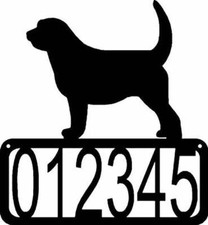Otterhound Dog House Address Sign - Made in USA