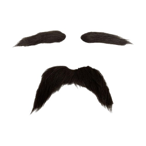 48 Fausses Moustaches Autocollantes - Déguisement Halloween, Fête - 12 Styles Différents - Whaline