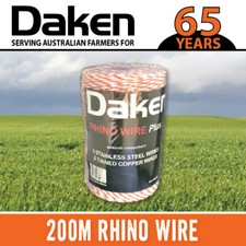200M Electric Fence Rhino Wire Rope Polywire Poly Wire electric braid DAKEN