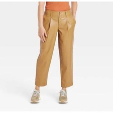 A New Day Faux Leather Straight Leg Pants