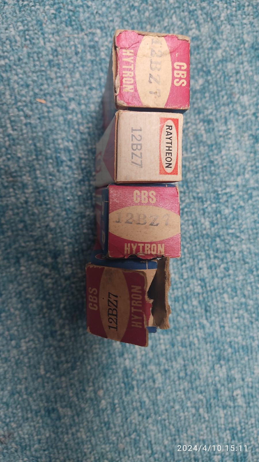 Tube 12BZ7 de Collection NOS NIB Rare Raytheon CBS Haute Fidelite