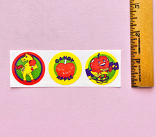 Vintage 80's CTP Glossy Candy Apple Horse Scratch n Sniff Sniffys Stickers Strip