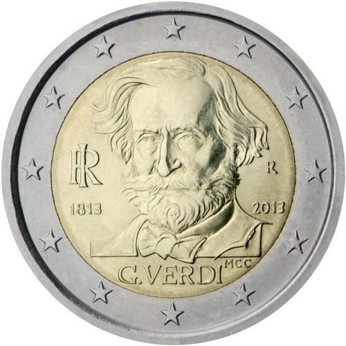 Italy 2 euro coin 2013 "Giuseppe Verdi" UNC