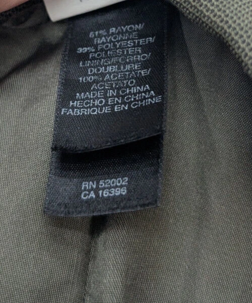 Claiborne Men's Blazer Jacket Sport Coat Size 44L Green - Image 4 of 4