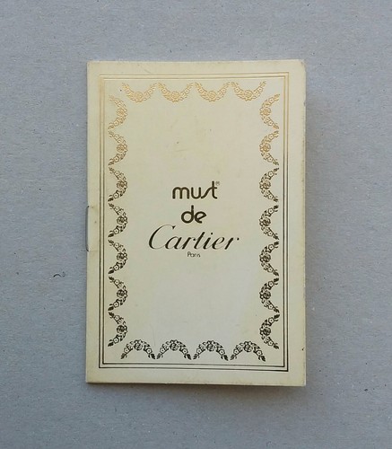 CARTIER Libretto Instructions Booklet "Must De Cartier"