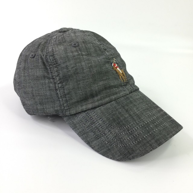 gray polo hat