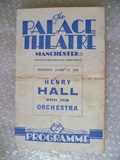 1942 Palace Theatre Programme HENRY GALL & HIS ORCHESTRA