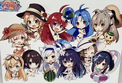 Japanischer Illustrator FANTASIA Bunko 2017 Festival Artboard Badeanzug Figuren