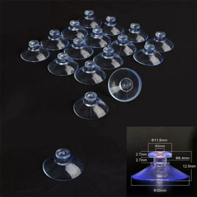 20Stk Stark Saugnapf Rutschfest Suckers-Pads Glas Tisch Saugnapf Matte Ø30mm
