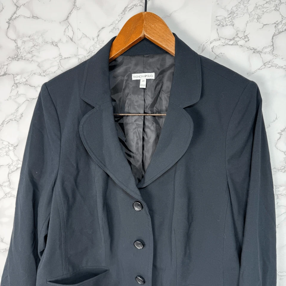 Fashion Bug Women’s Plus Blazer Jacket sz 20 Stretch # F755 - Image 2 of 4